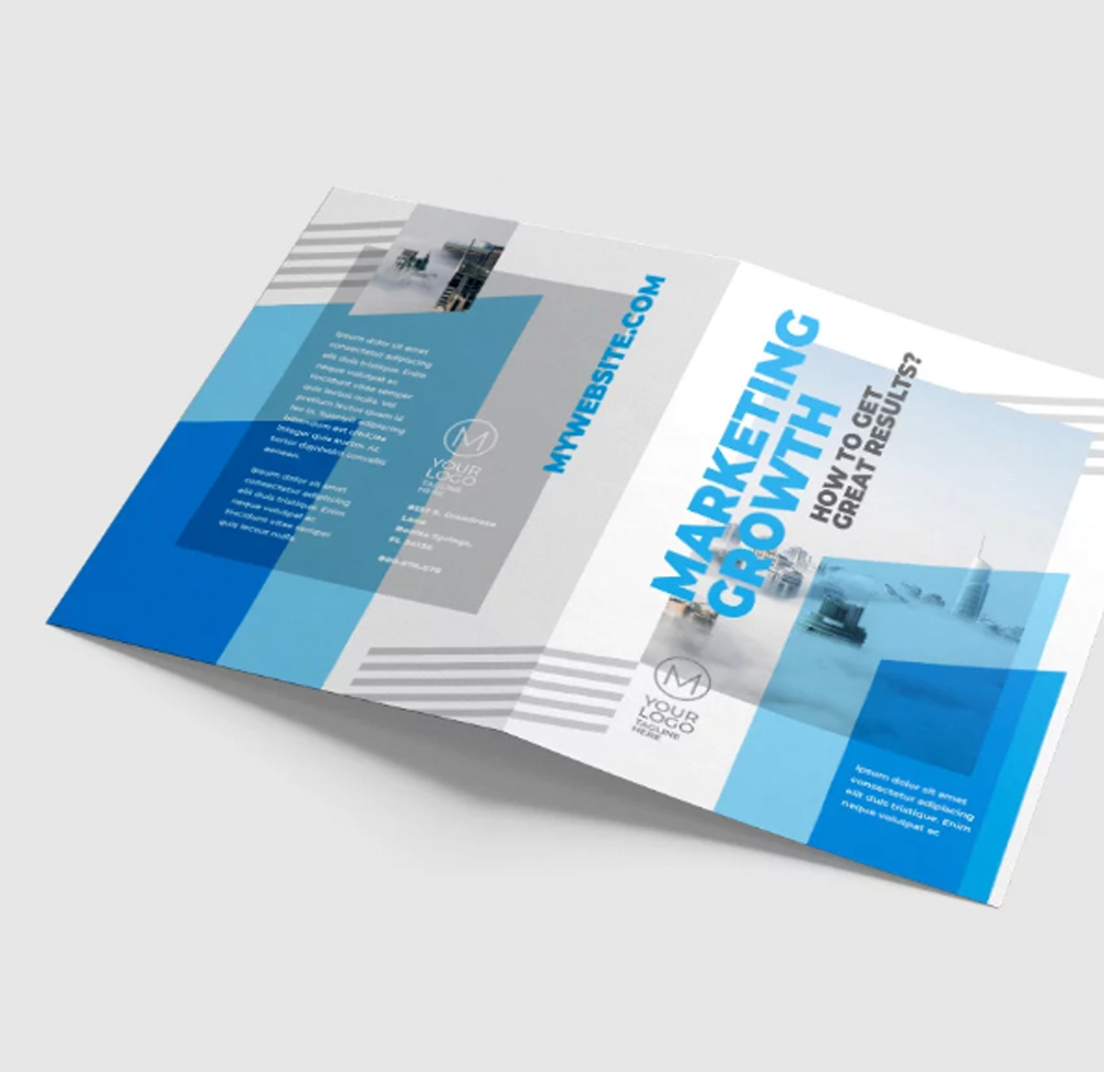 Half-Fold Brochures - 8.5" x 11" - 100lb Gloss Book
