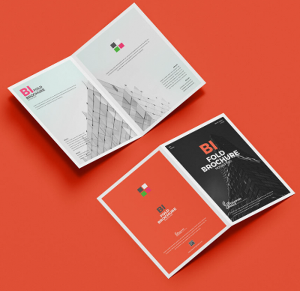 Half-Fold Brochures - 11" x 17" - 100lb Gloss Cover