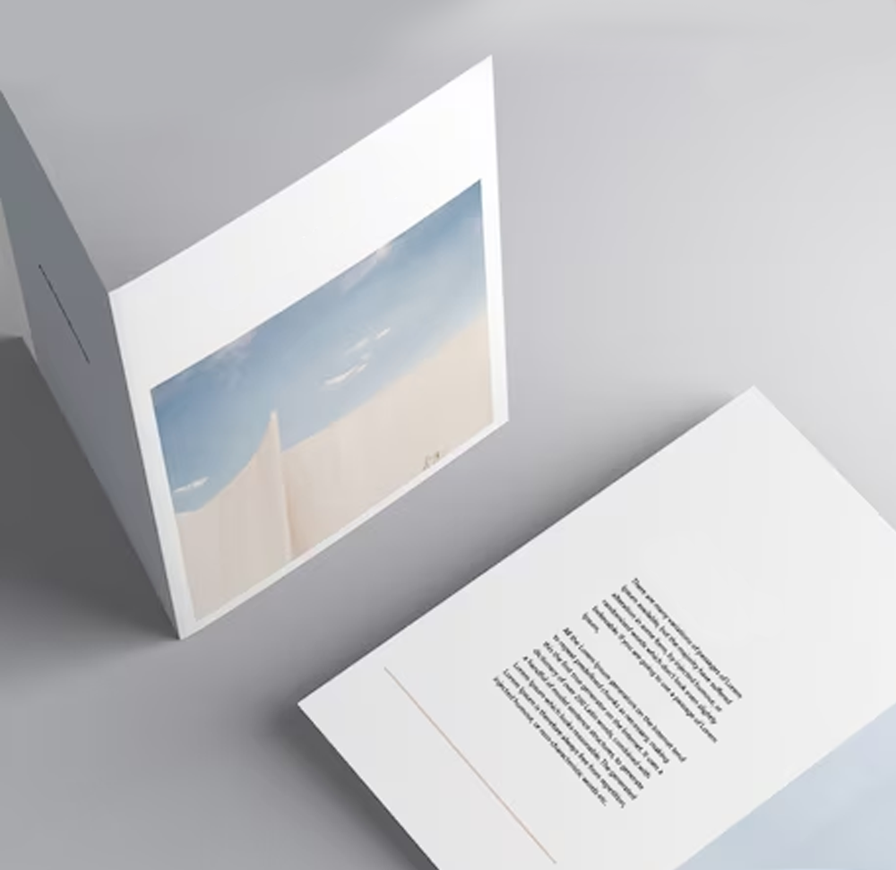 Half-Fold Brochures - 11" x 17" - 100lb Gloss Book