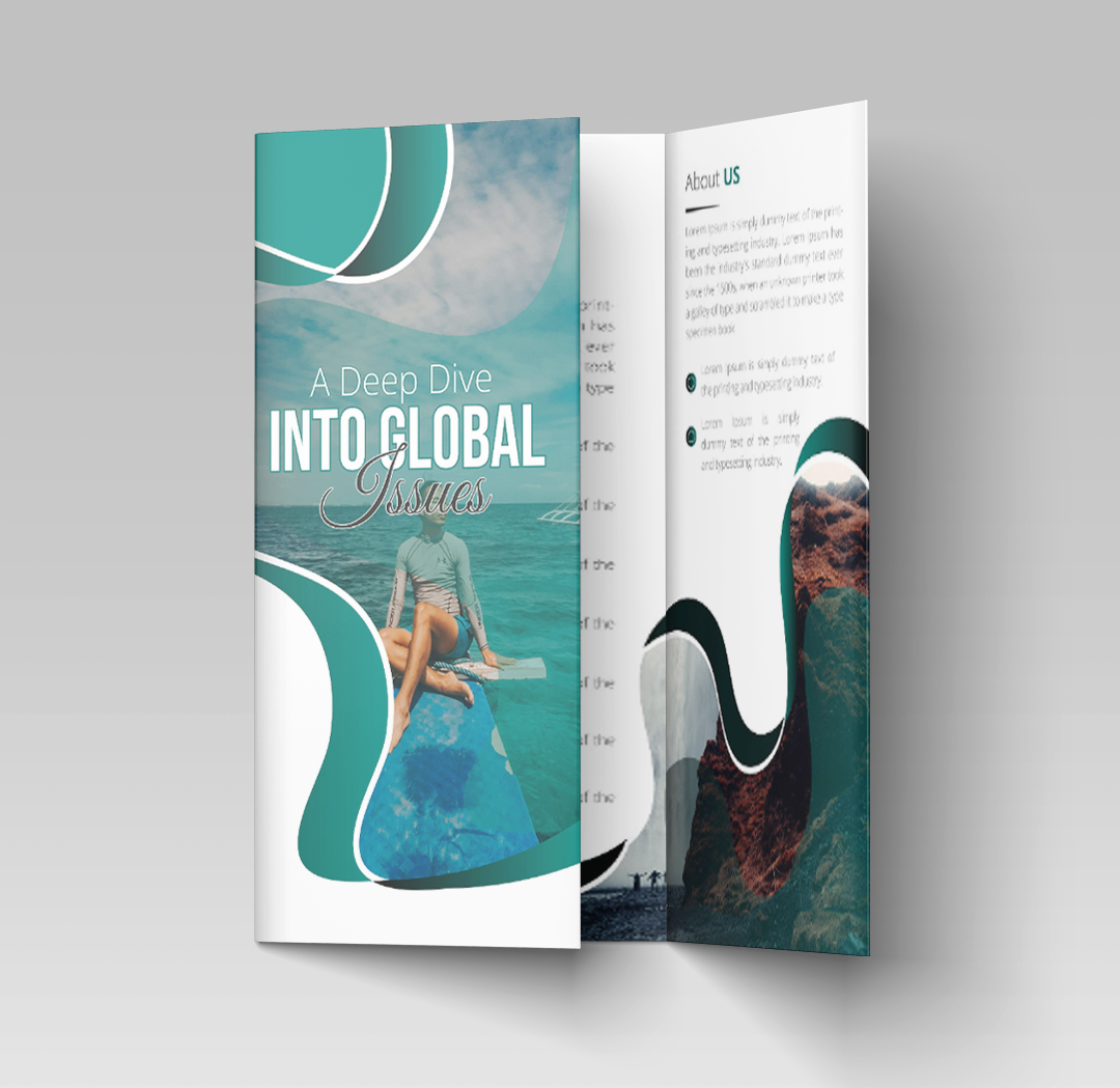 Tri-Fold Brochures - 8.5" x 11" - 100lb Gloss Cover