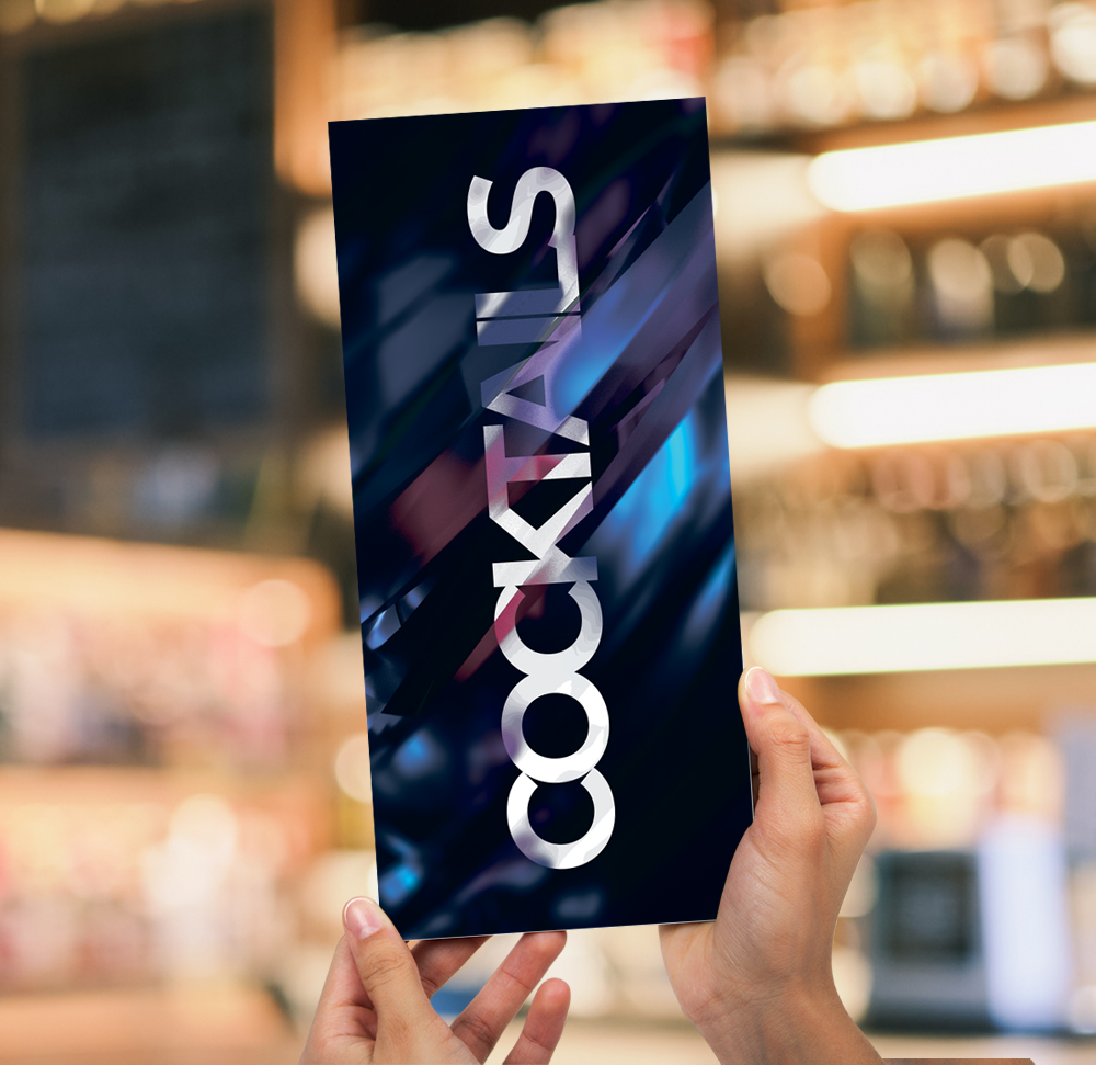 Tri-Fold Menu - 11" x 17" - 100lb Gloss Cover