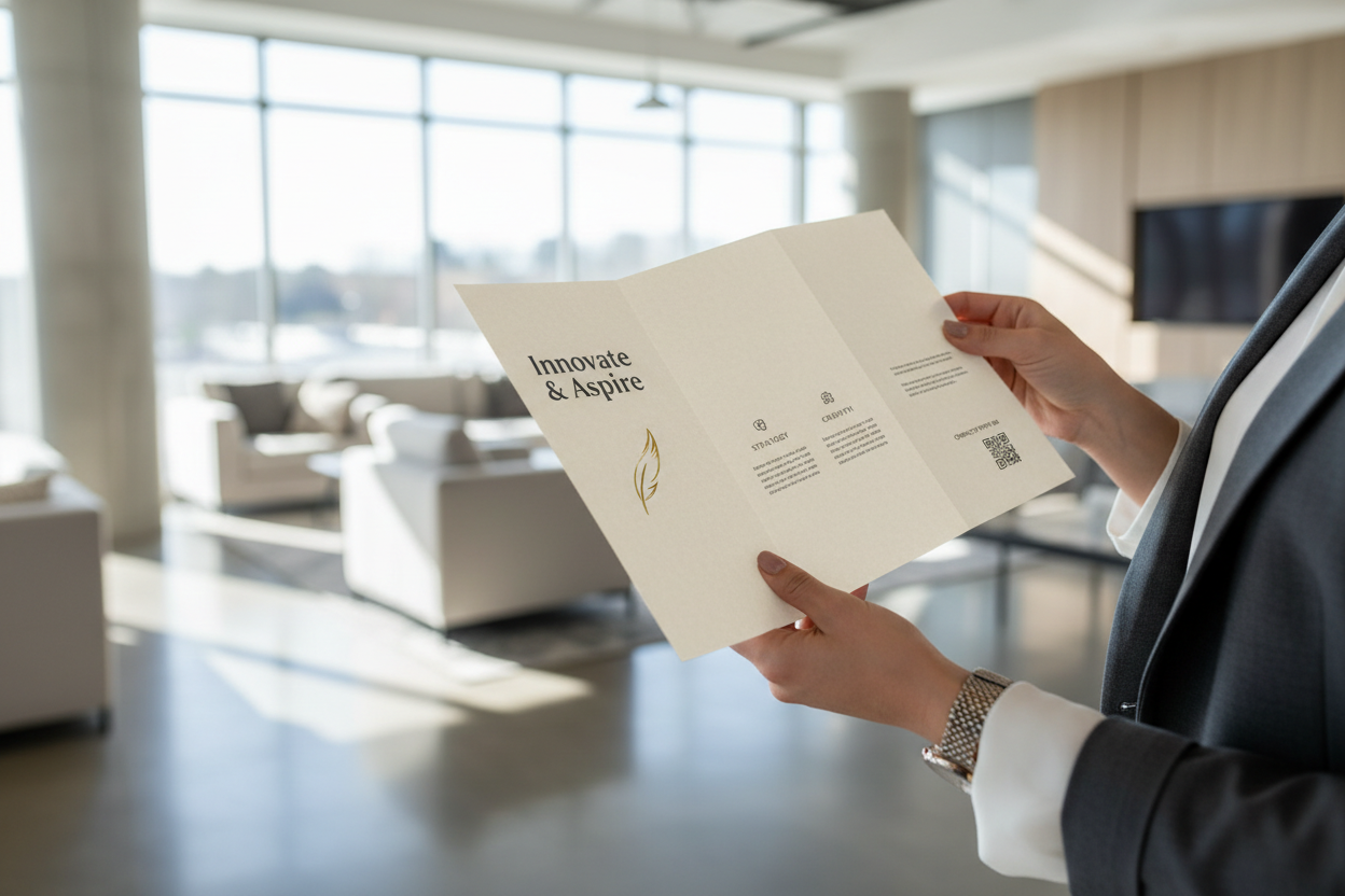 make the brochure a little more sophisticated looking